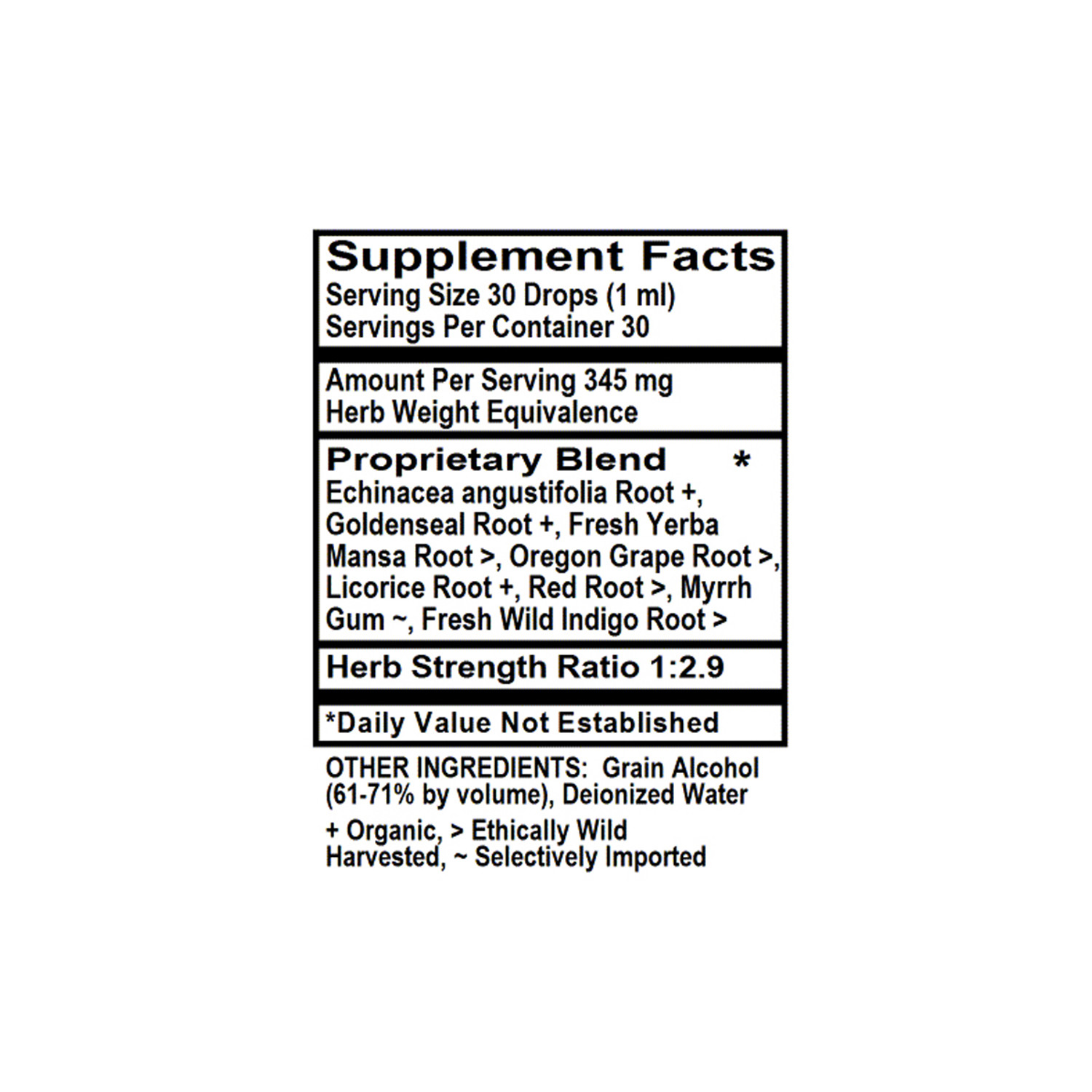 Holly Hill Health Foods, Echinacea & Goldenseal, 1 Ounce