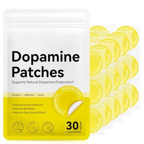 Dopamine Patches Supplements for Men Women Mood Boost & Positivity Support