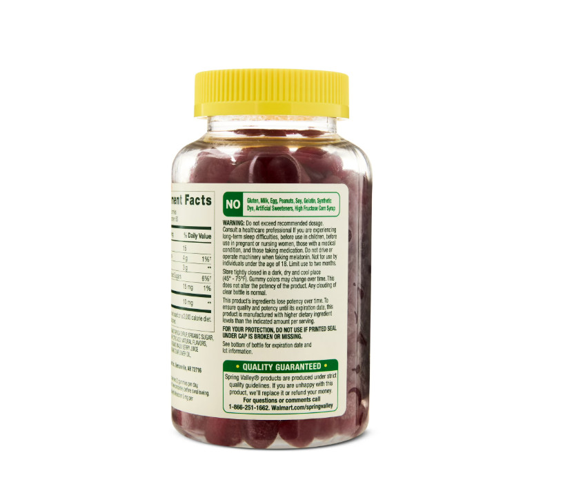 Spring Valley Vegetarian Melatonin Gummies- 10 mg- 120 ct