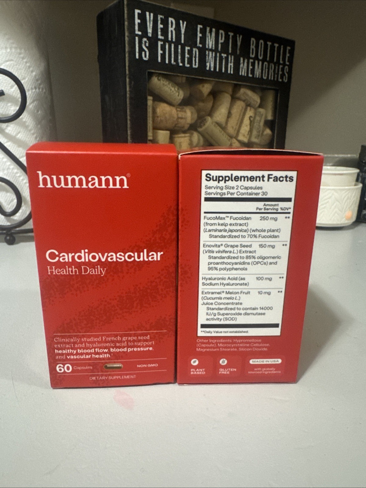 2x HUMANN Cardiovascular Health Daily – 60 Capsules X2– New & Sealed