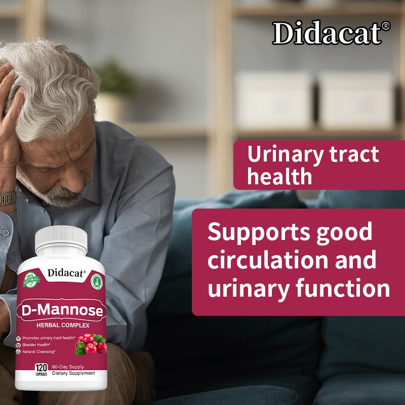 D Mannose Supplements Urinary Tract Cleanse Promotes Bladder Health 120 Capsules