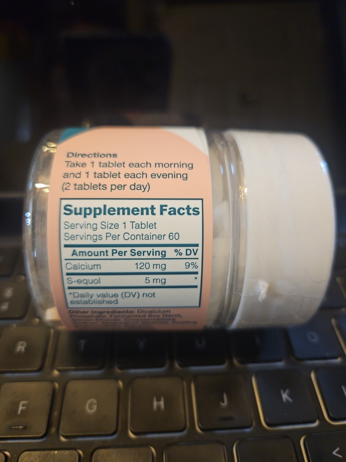 Equelle Menopause Support Calcium S-equol 60 Tablets Exp 06/28