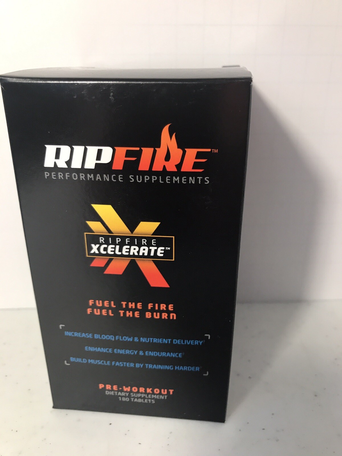 Rip Fire Performance Supplements Pre-workout 180 Tablets Xcelerate