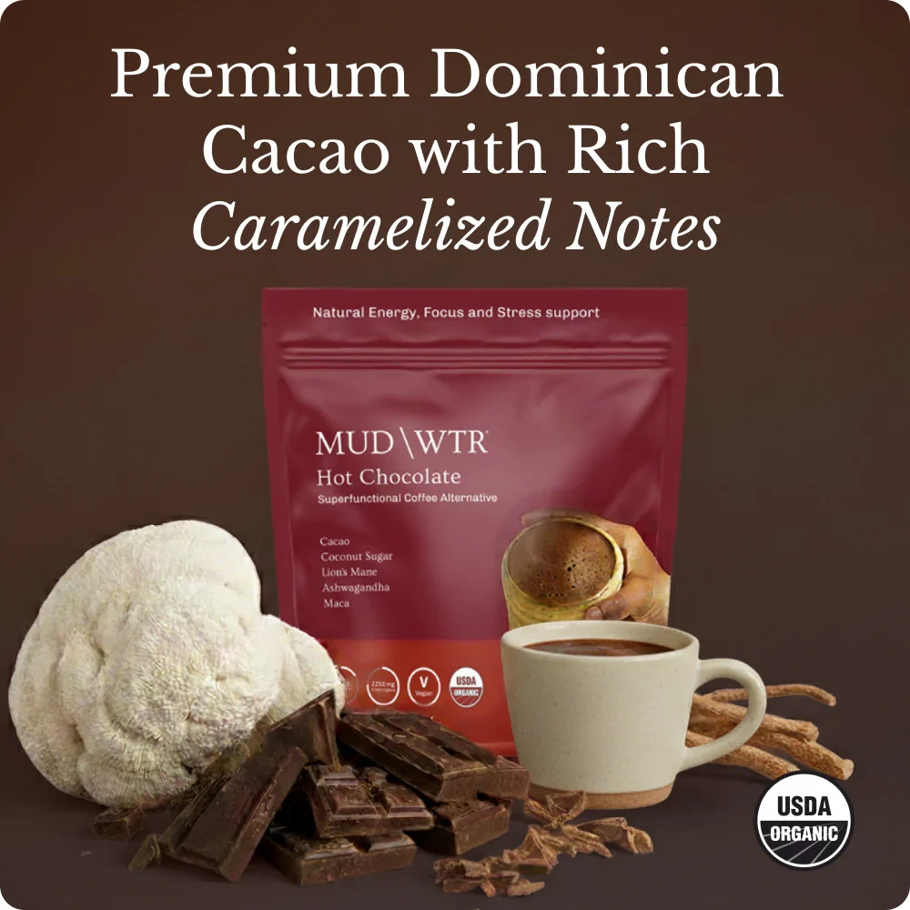 MUDWTR – Hot Chocolate – Coffee Alternative – 4.5 oz – SEALED – FRESH