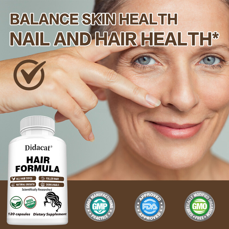 Hair Formula for Hair, Skin, & Nails Health – Biotin, Saw Palmetto, DHT Blocker