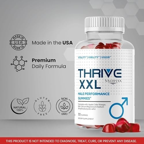 Valdivia Thrive XXL 30 Gummies Daily Wellness Supplement Made in USA Premium