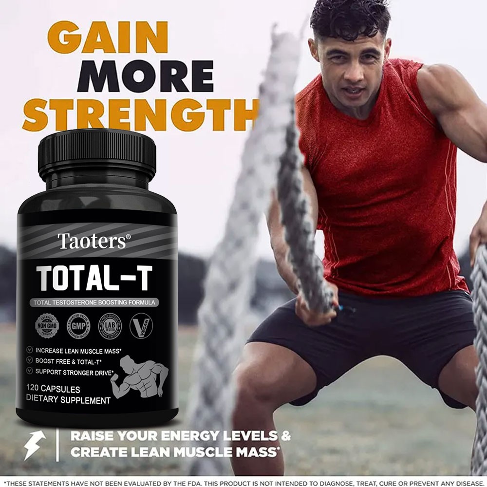 TOTAL-T – Testosteron Booster for Men, Improve Muscle Strength-FOR MEN WOMEN