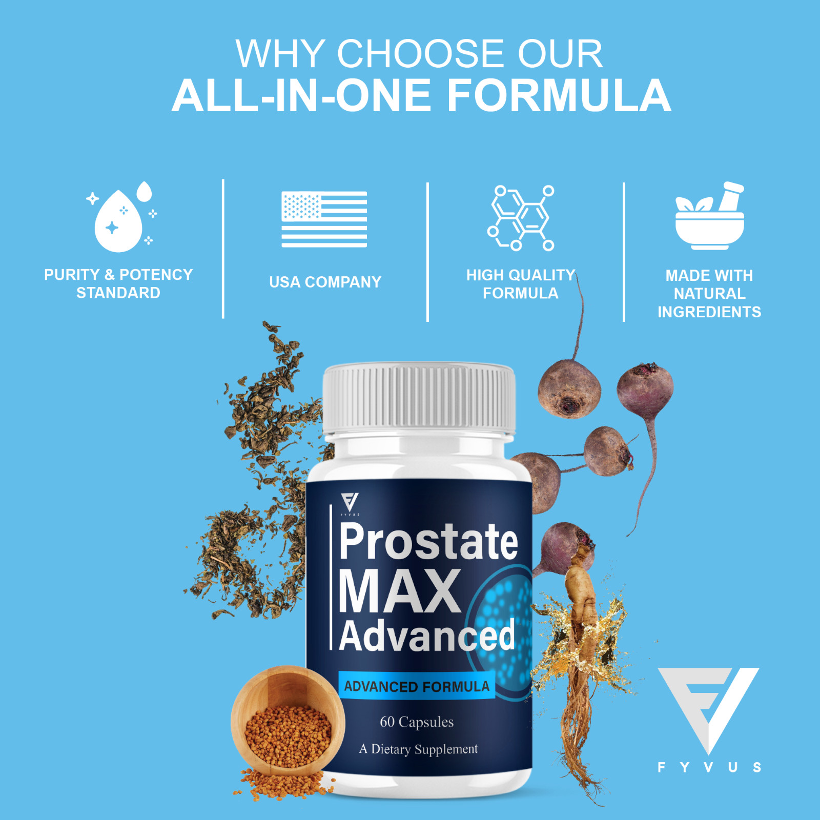 (2 Pack) Prostate Max Advanced Capsules, ProstateMax Daily Pills (120 Capsules)