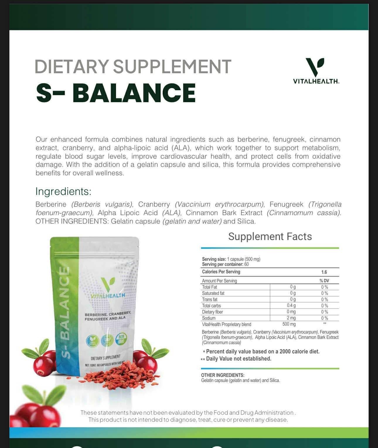 VitalHealth S-Balance