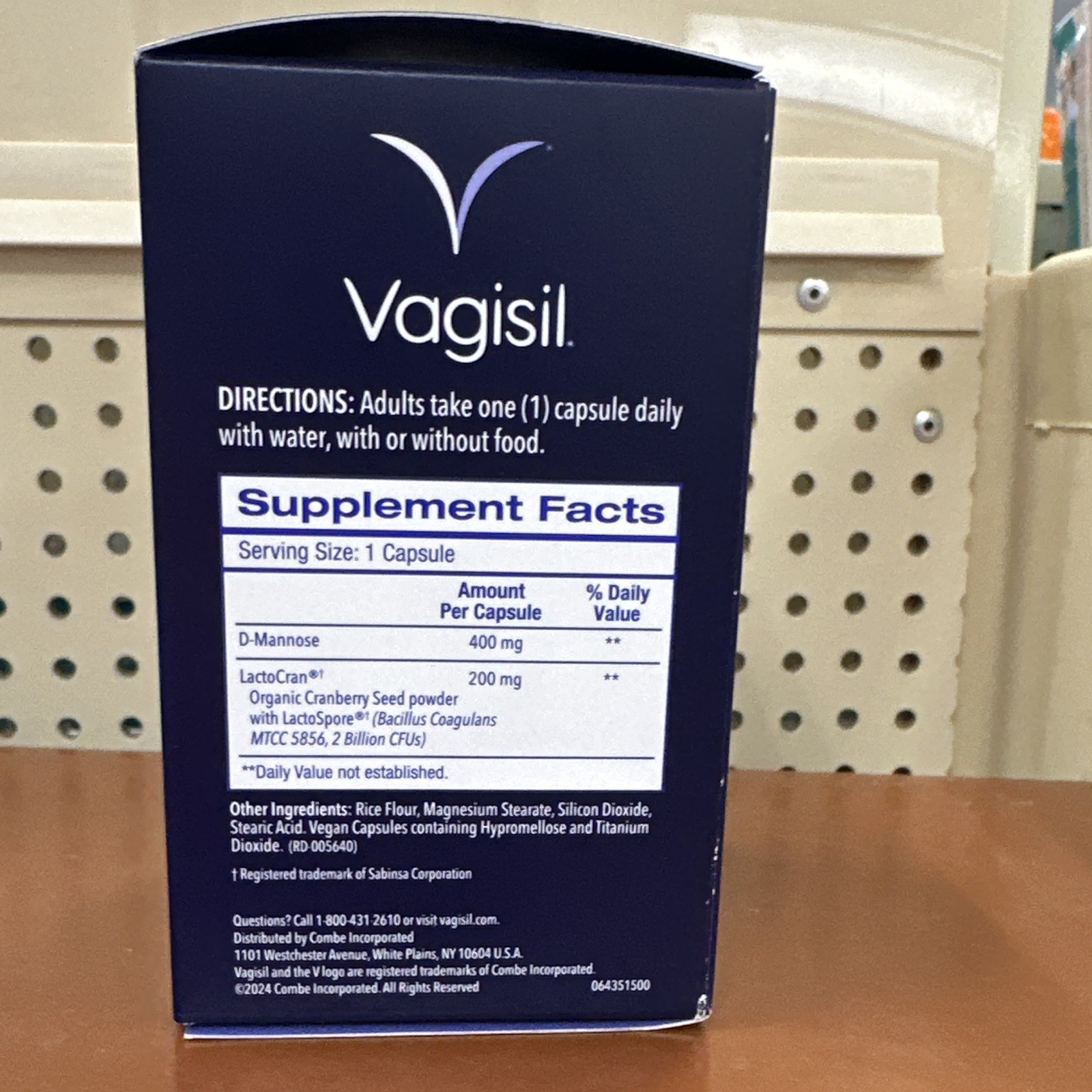 Vagisil Probiotic Menopause & Urinary Tract Support Capsules 400mg 30ct