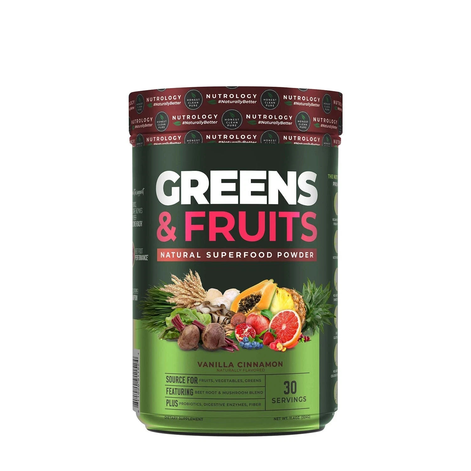 Greens & Fruits Natural Superfood Powder – Vanilla Cinnamon