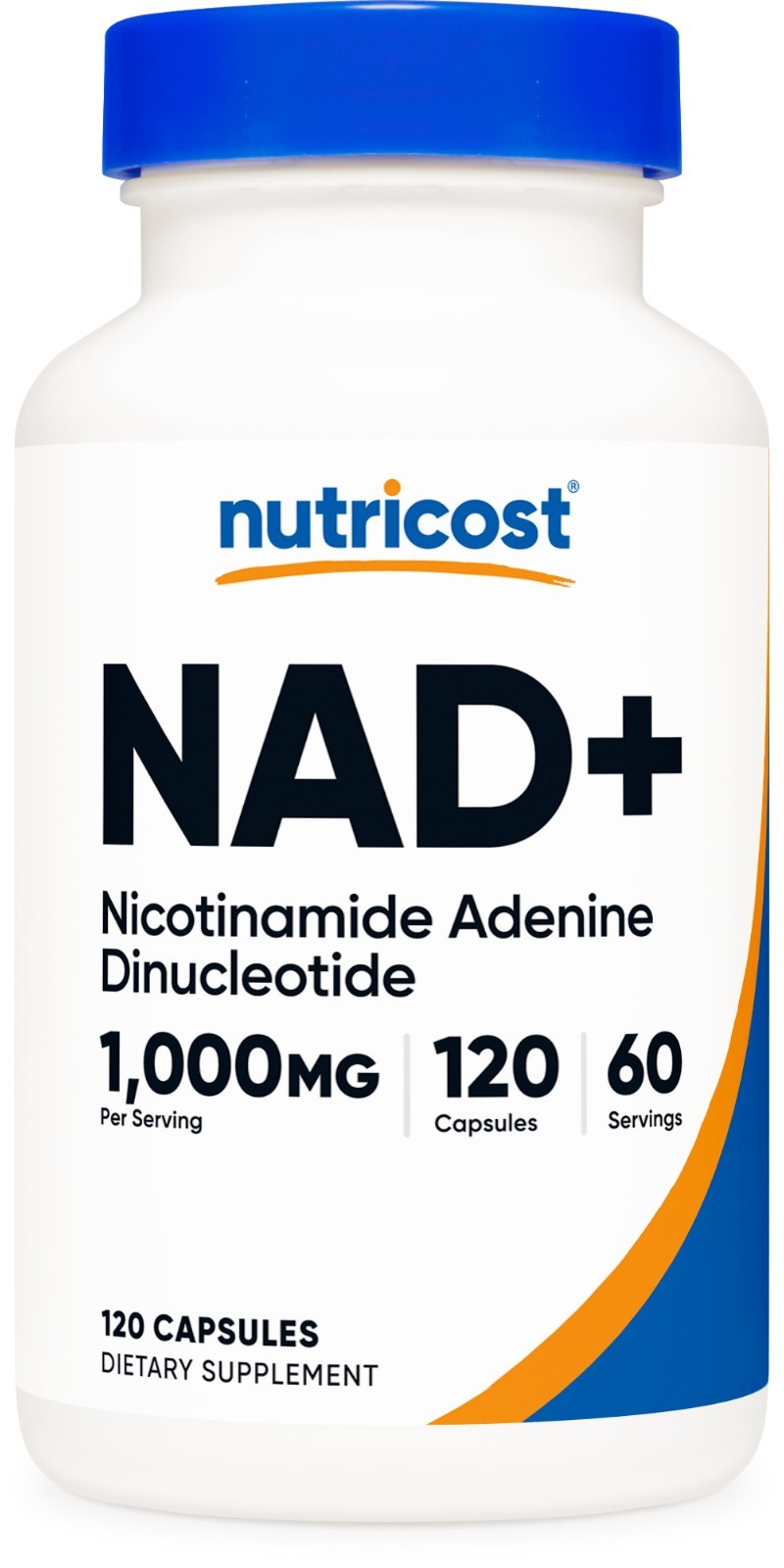 Nutricost NAD+ Supplement 1,000mg per Serving, 120 Capsules – 60 Servings