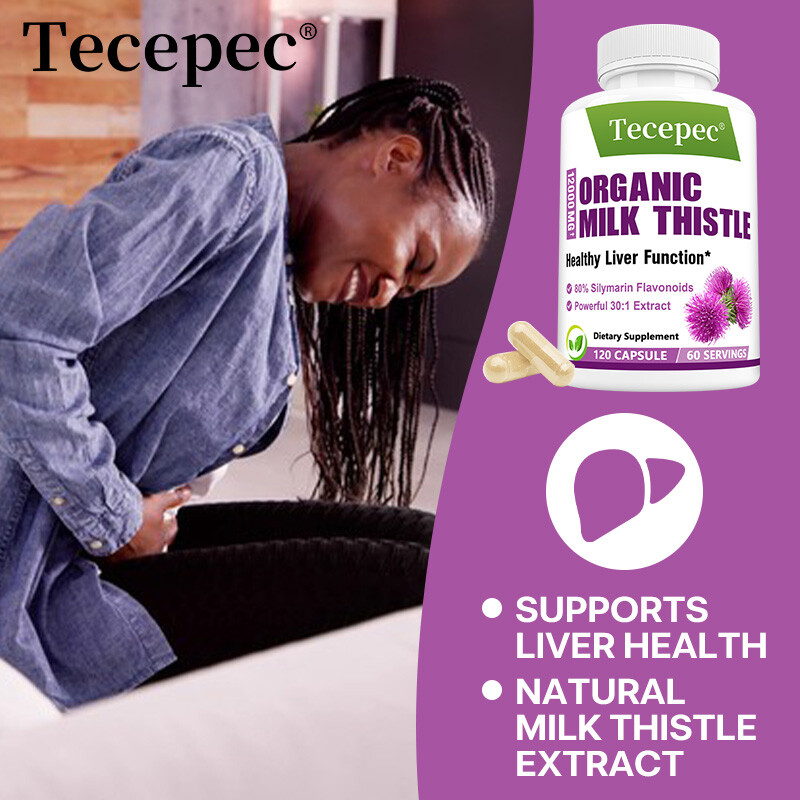 Organic Milk Thistle – 12,000mg Strength / Supports Liver Cleanse and Detox