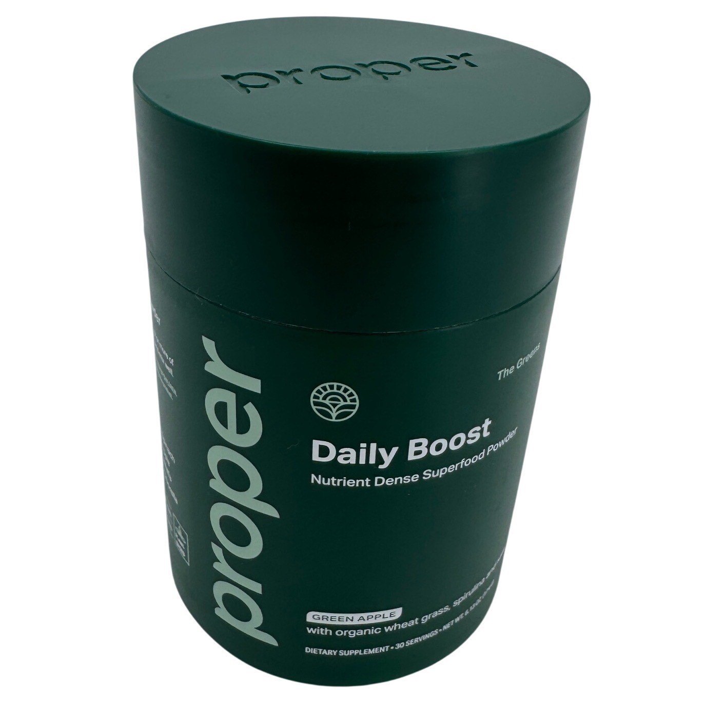 Proper Daily Boost Superfood Powder Green Apple 30 Servings Exp 2027