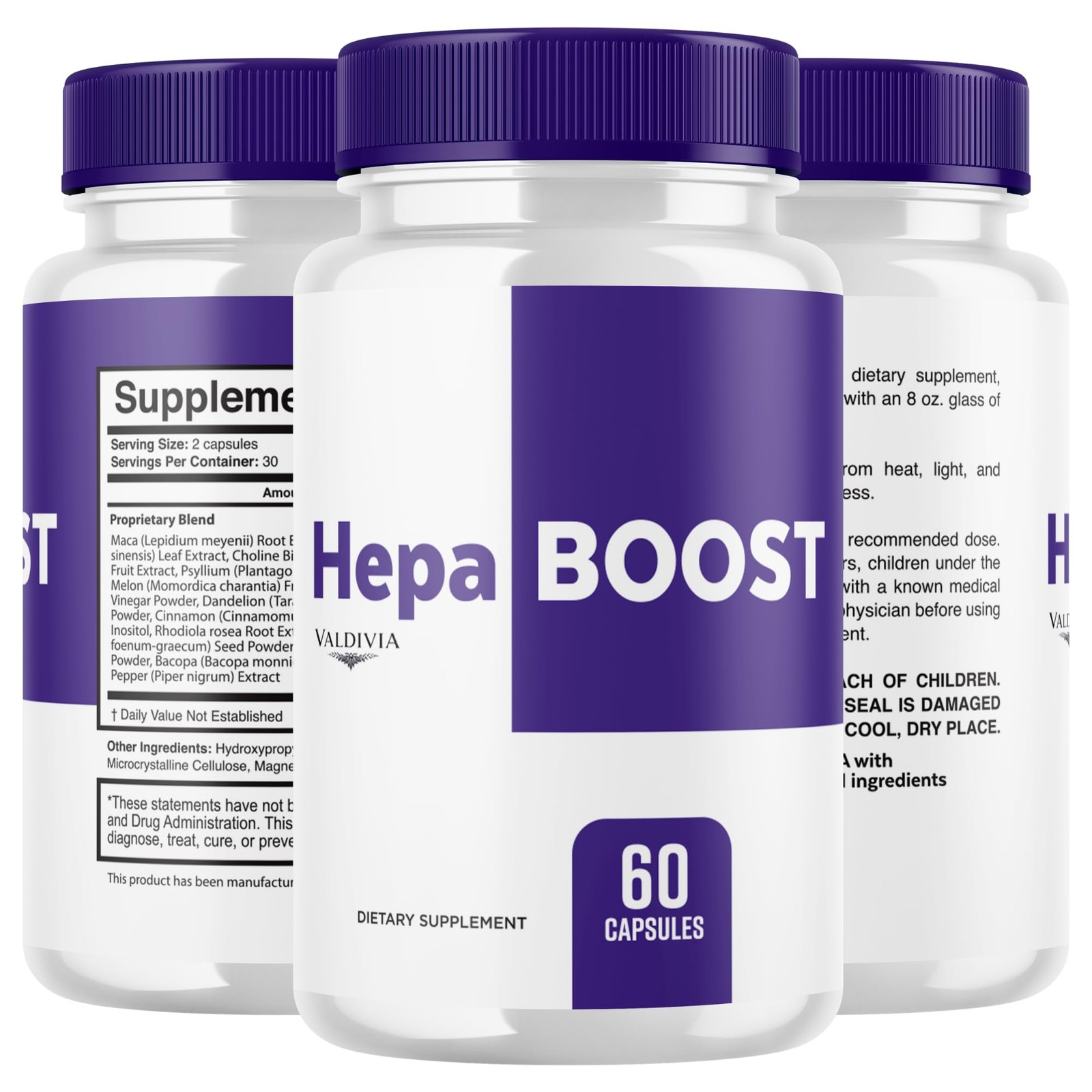 HepaBoost Liver Health Support Supplement Capsules Detox 1 Pack 60Ct