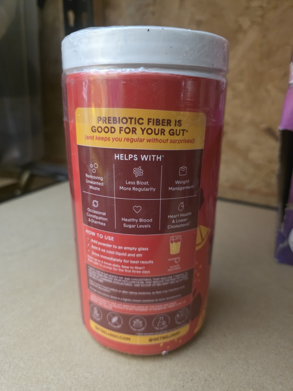 Bellway – Super Fiber + Fruit – Raspberry Lemon – 18Oz