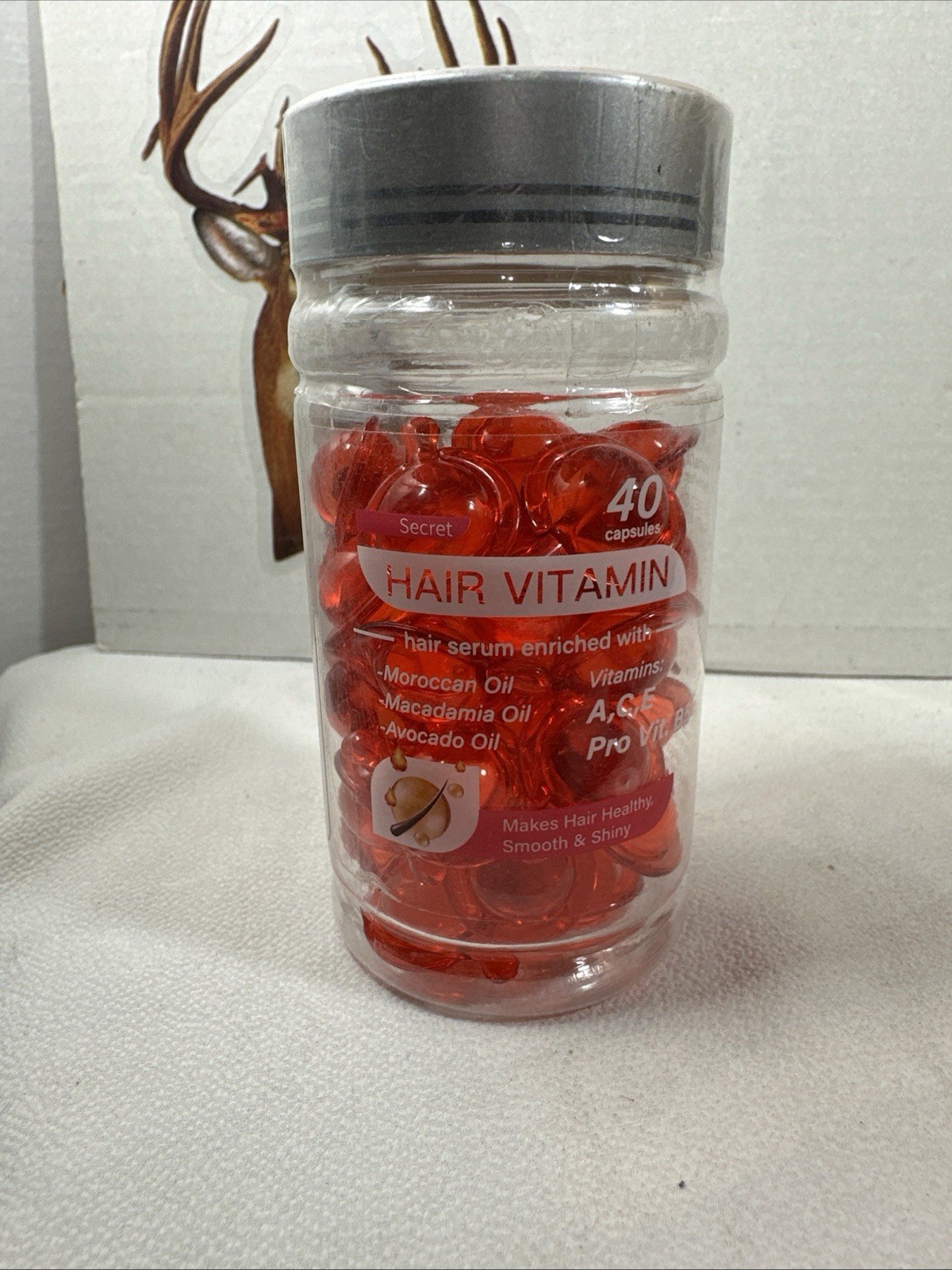 SECRET Hair Vitamin Serum 40 Capsules Smooth and Shiny EXP 04/27 FREE SHIPPING
