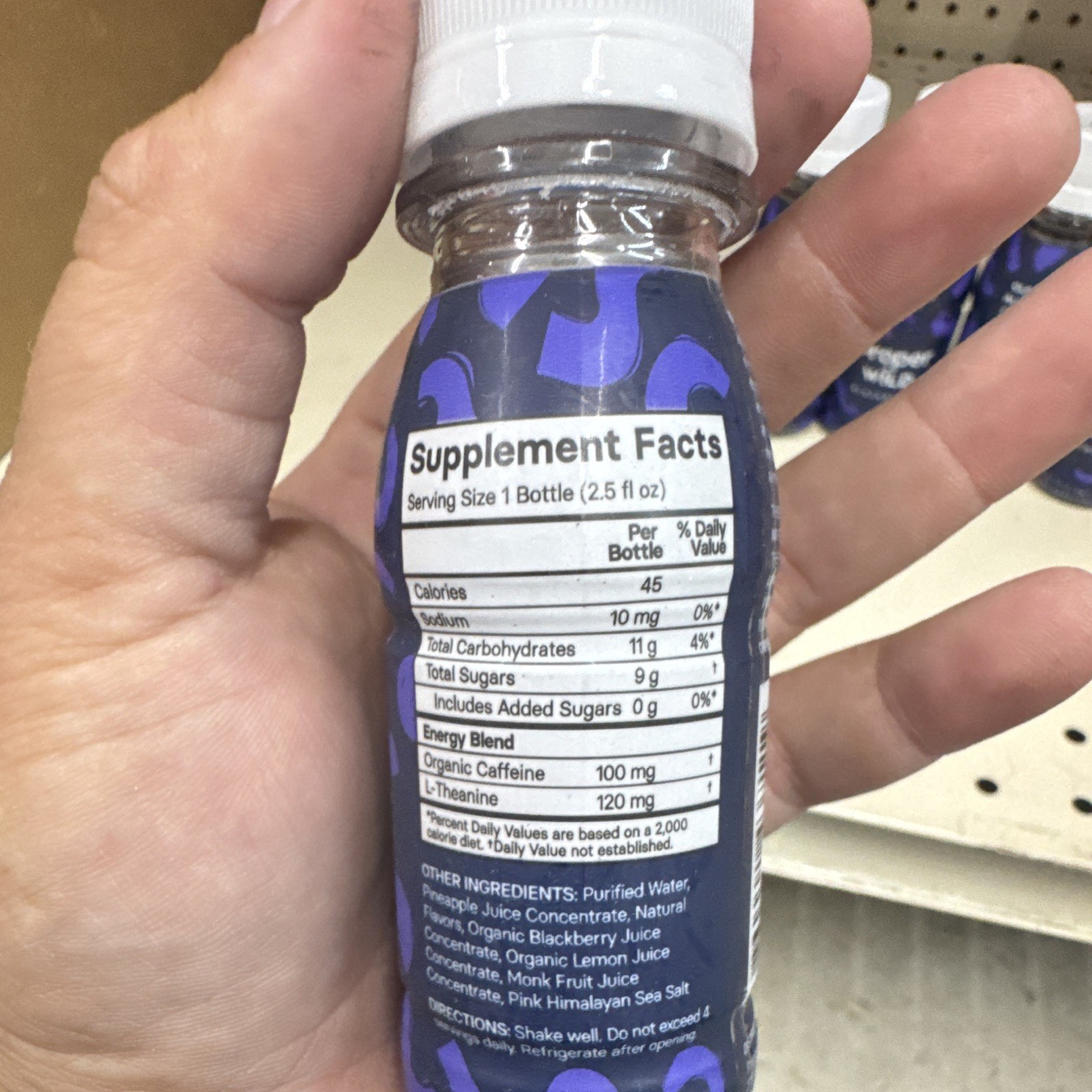 proper wiLD Clean All Day Energy Shot, Blackberry, 2.5 fl oz