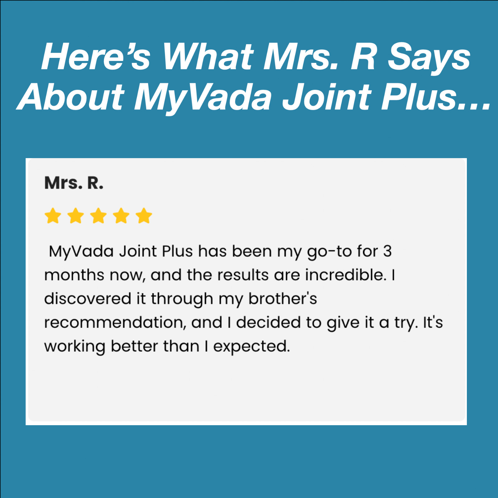 MyVada Joint Plus – Ayurvedic Herbal Organic Herbal Joint Health Supplement