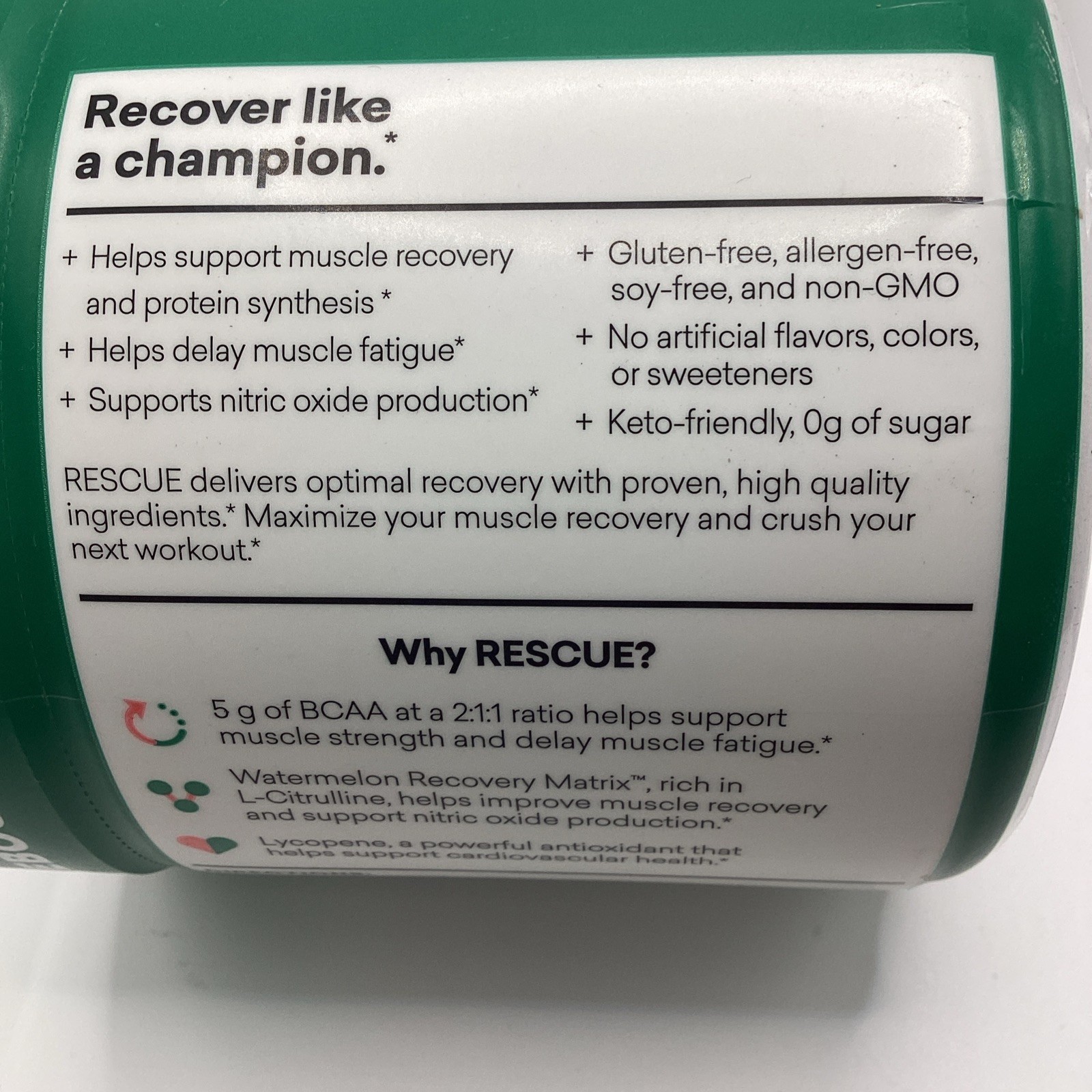 Eboost Rescue BCAA Recovery Matrix Watermelon – 20 Servings | Energy Support