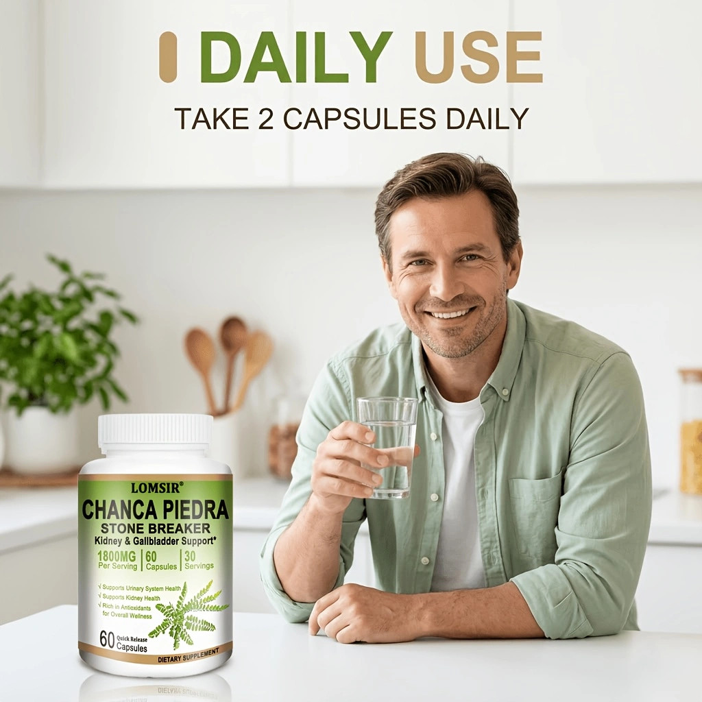 Chanca Piedra Capsules – Supports Liver and Kidney Health – 60 Capsules