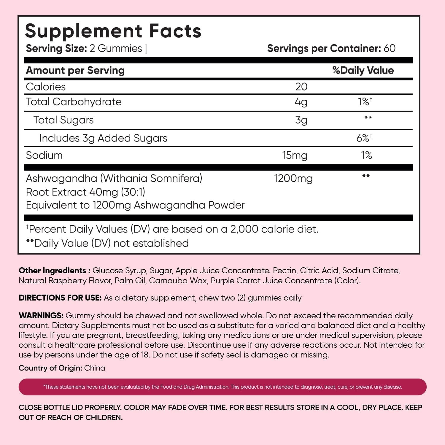 WeightWorld Ashwagandha Gummies 120 Count – Stress & Mood Support