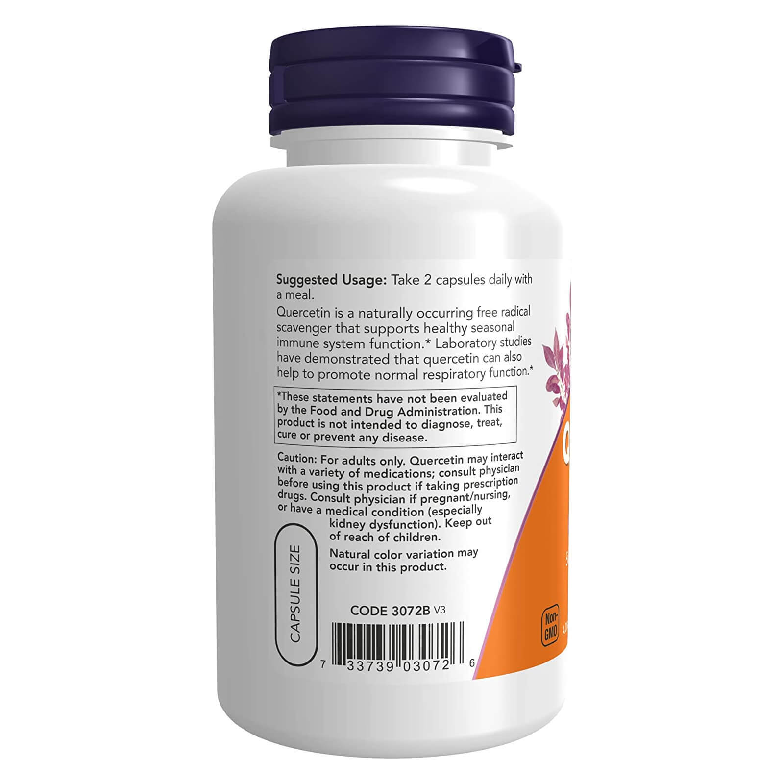 NOW FOODS Quercetin with Bromelain 100 Veg Caps. Healthy Seasonal Immune Support