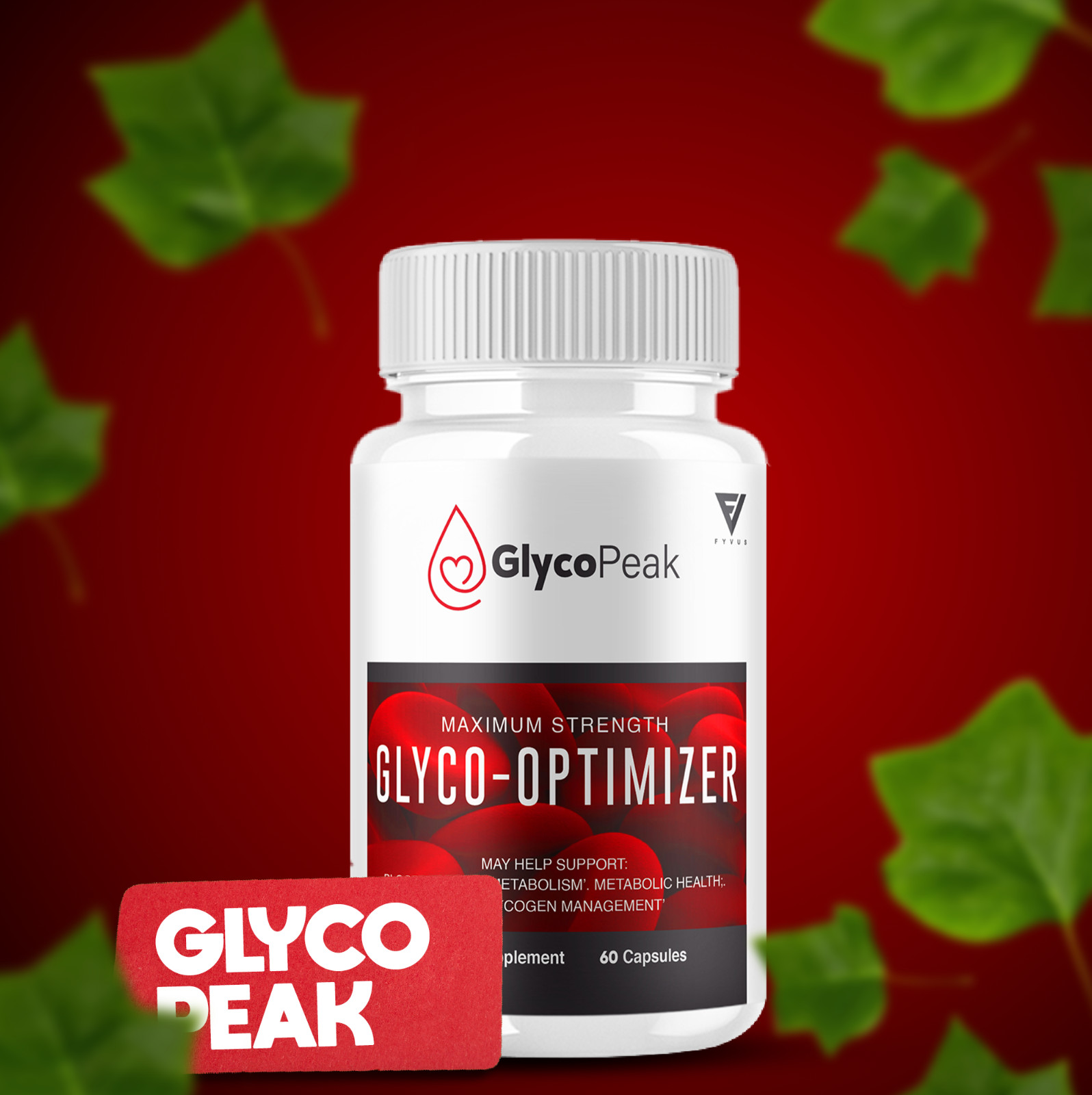 (5 Pack) GlycoPeak Glyco Optimizer Pills Glyco Peak Capsules (300 Capsules)