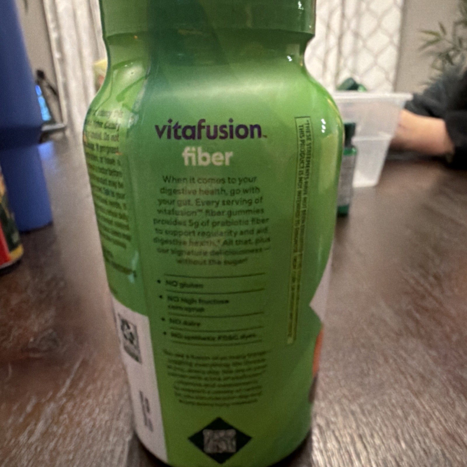 vitafusion Sugar Free Fiber Gummies Berry & Peach Flavor 90 Count