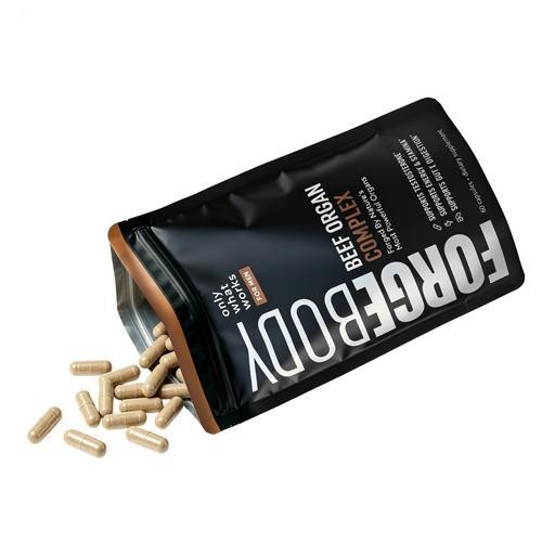 FORGEBODY Beef Organ Complex 60 Capsules – Grass Fed Beef Organ Supplement