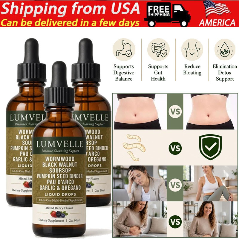LUMVELLE Wild Harvested Wormwood Herbal Liquid Botanical Supplement Drops HOT
