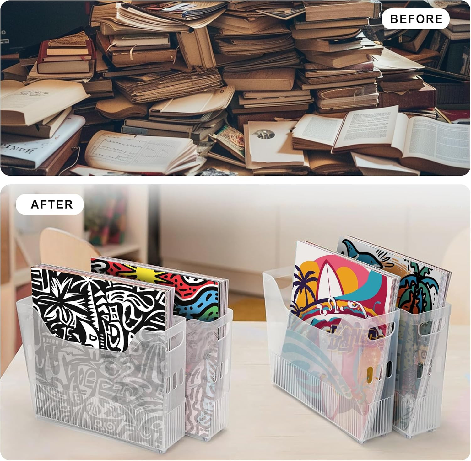 4PCS 12X12 Paper Storage, Scrapbook Paper Storage, 12X12 Paper Storage Organizer