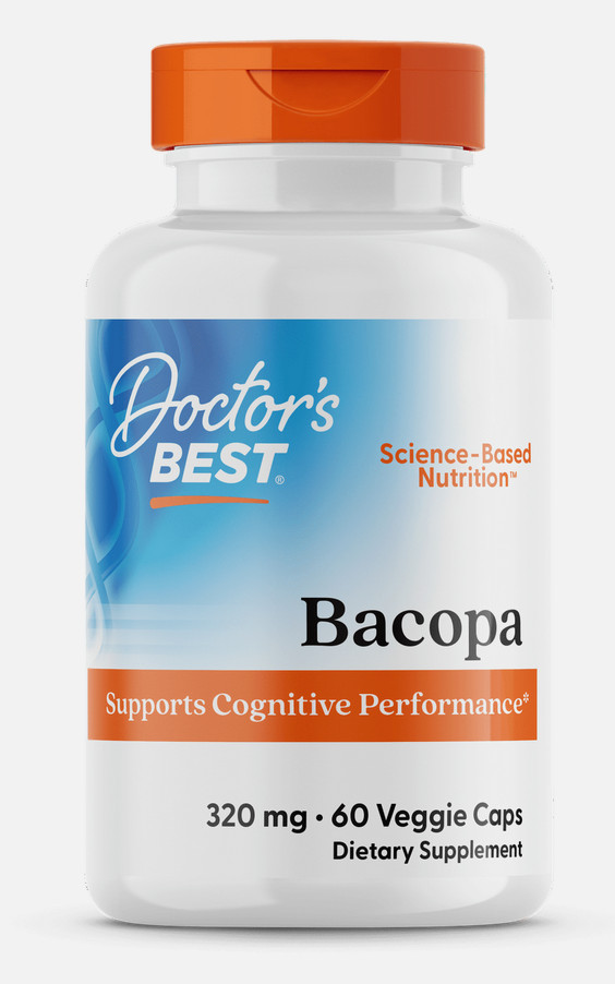 Doctor’s Best Bacopa with Synapsa- Non-GMO- Vegan- Gluten Free- EXP 12/2026