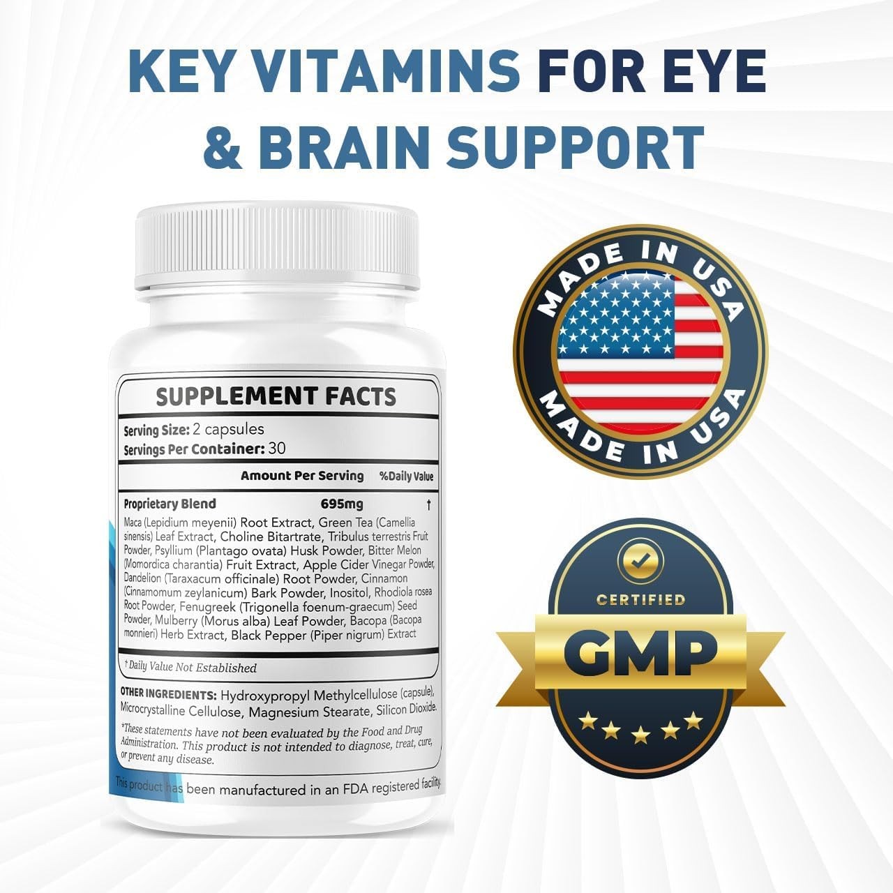 Optivell Eye Vision Health Support Supplement Capsules Lutein 2 Pack 120Ct