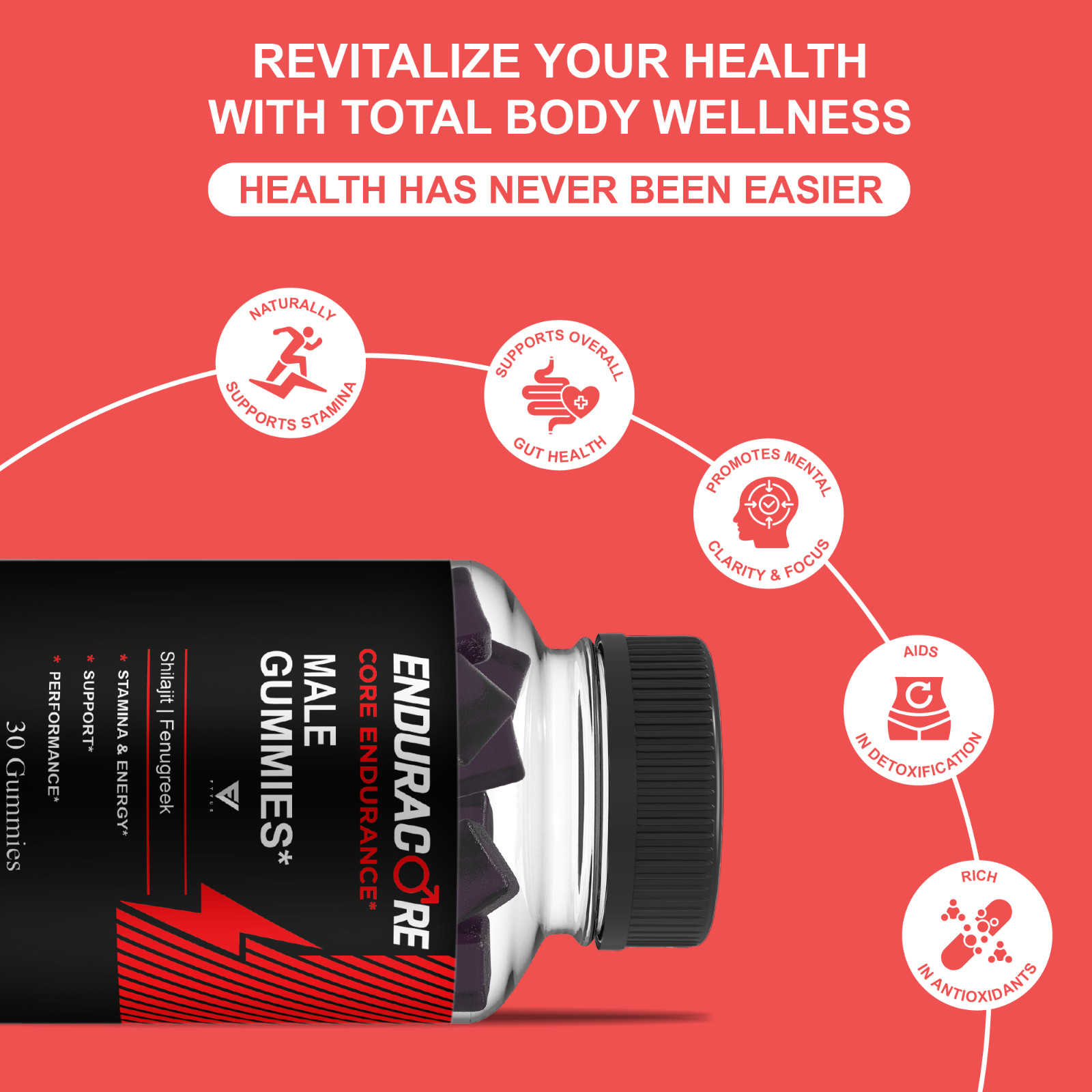 Enduracore Male Gummies, Endura Core Performance (30 Gummies)