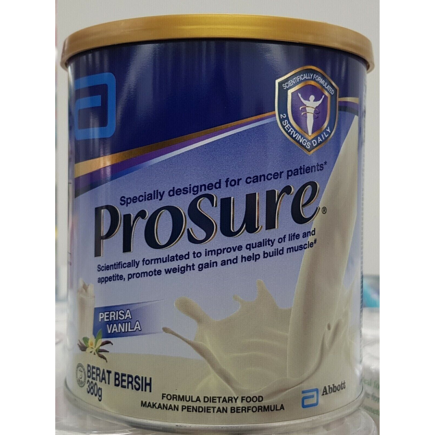 2X 380g Abbott Pro Sure Milk Improve Appetite High Protein Prebiotic EPA Vanilla