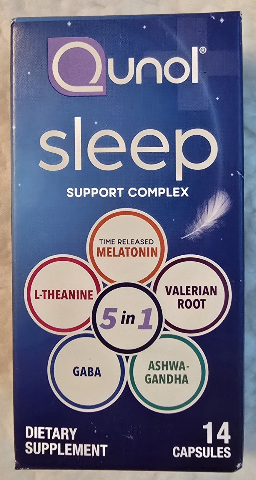Qunol Sleep Support Dietary Supplement 14 CAPSULES Exp. 11/2026