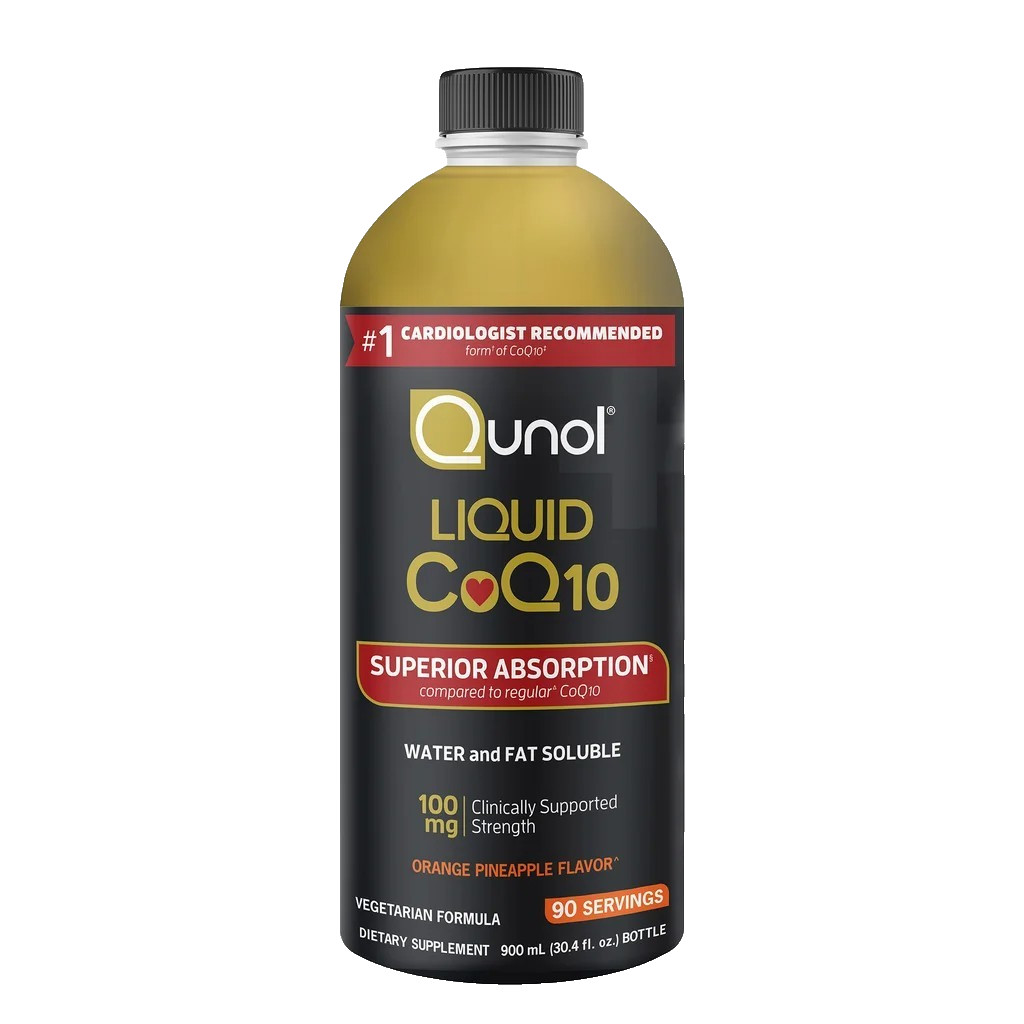 Qunol Liquid CoQ10 100mg 90 Servings 30.4 fl oz Orange Pineapple Flavor EXP:8/27