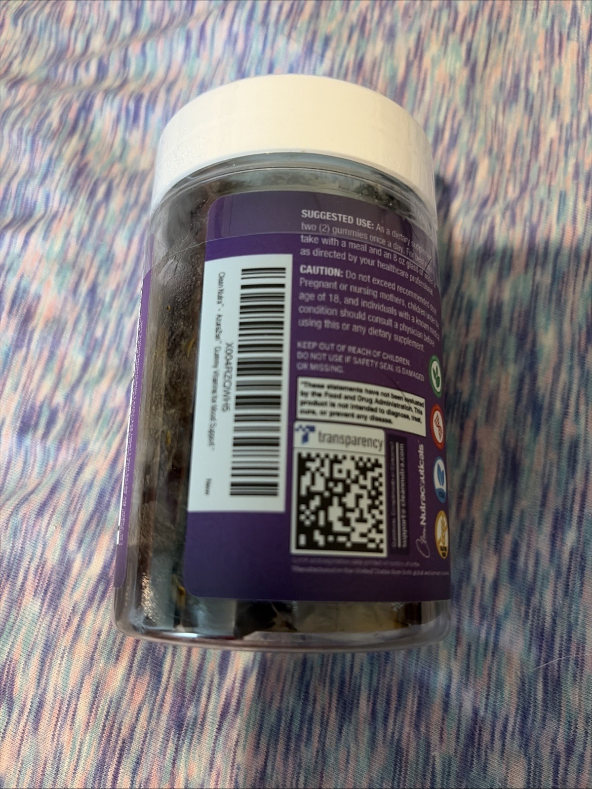 Clean Nutra Saffron L-Theanine Ashwagandha Gummies 60ct Mood Support