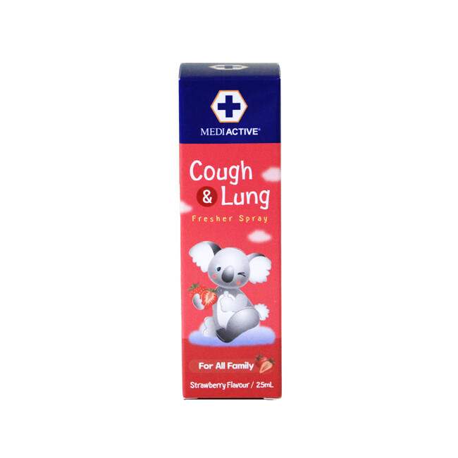 Mediactive Cough&Lung Fresher Spray 25ml (Strawberry)