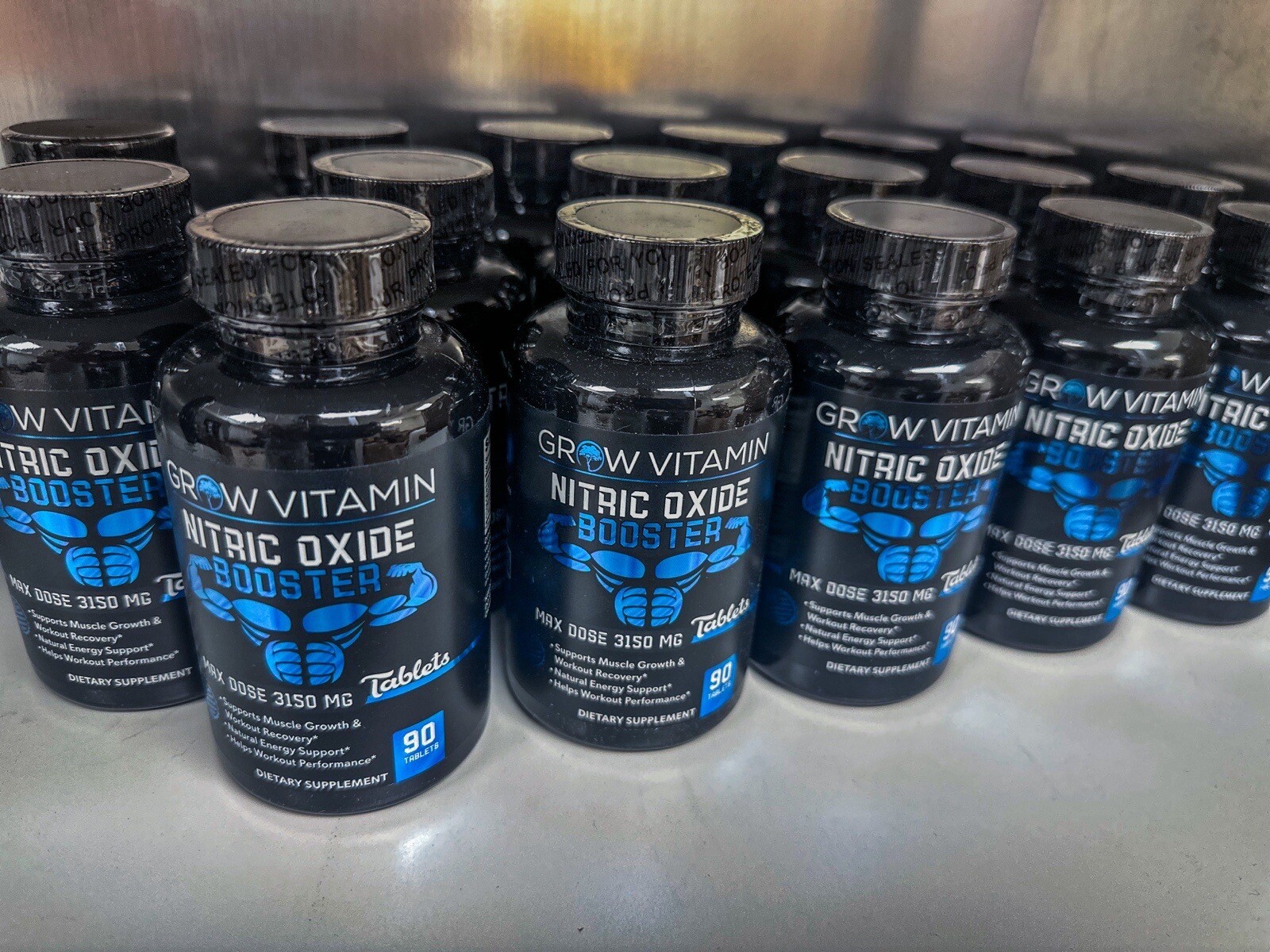 Grow Vitamin GF-9, 90 Tablets Human growth hormone, Testosterone booster,