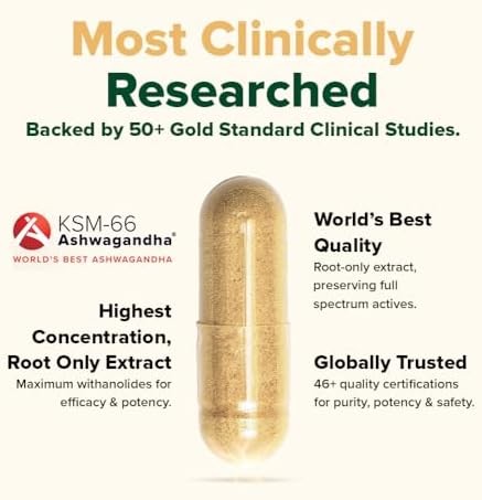 Ashwagandha Supplement 1800mg Root Extract L-Theanine 90 Capsules