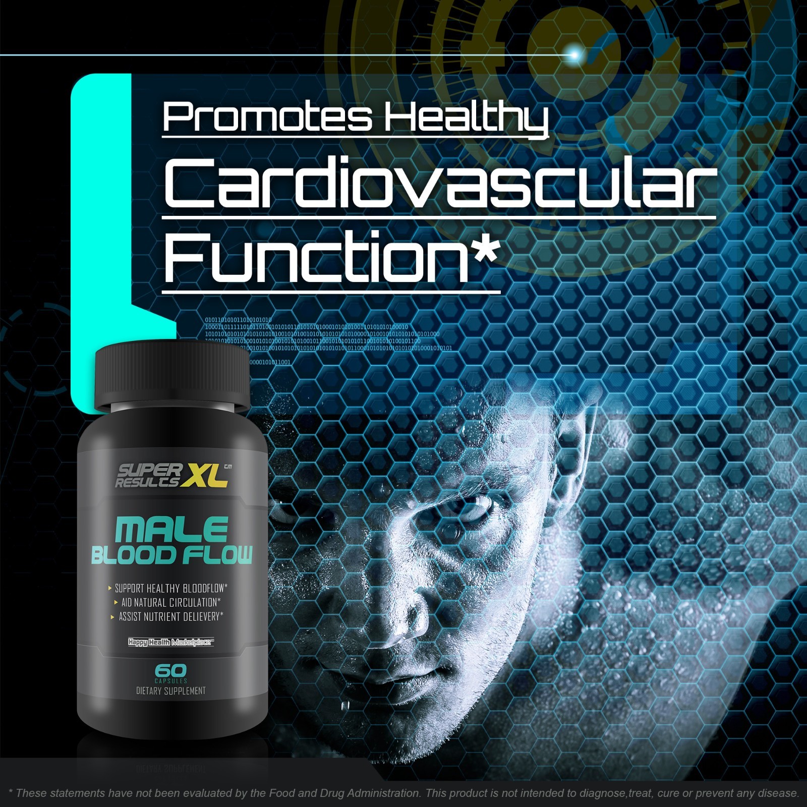 Male Blood Flow Support Supplement Super Results XL – Blood Circulation Support