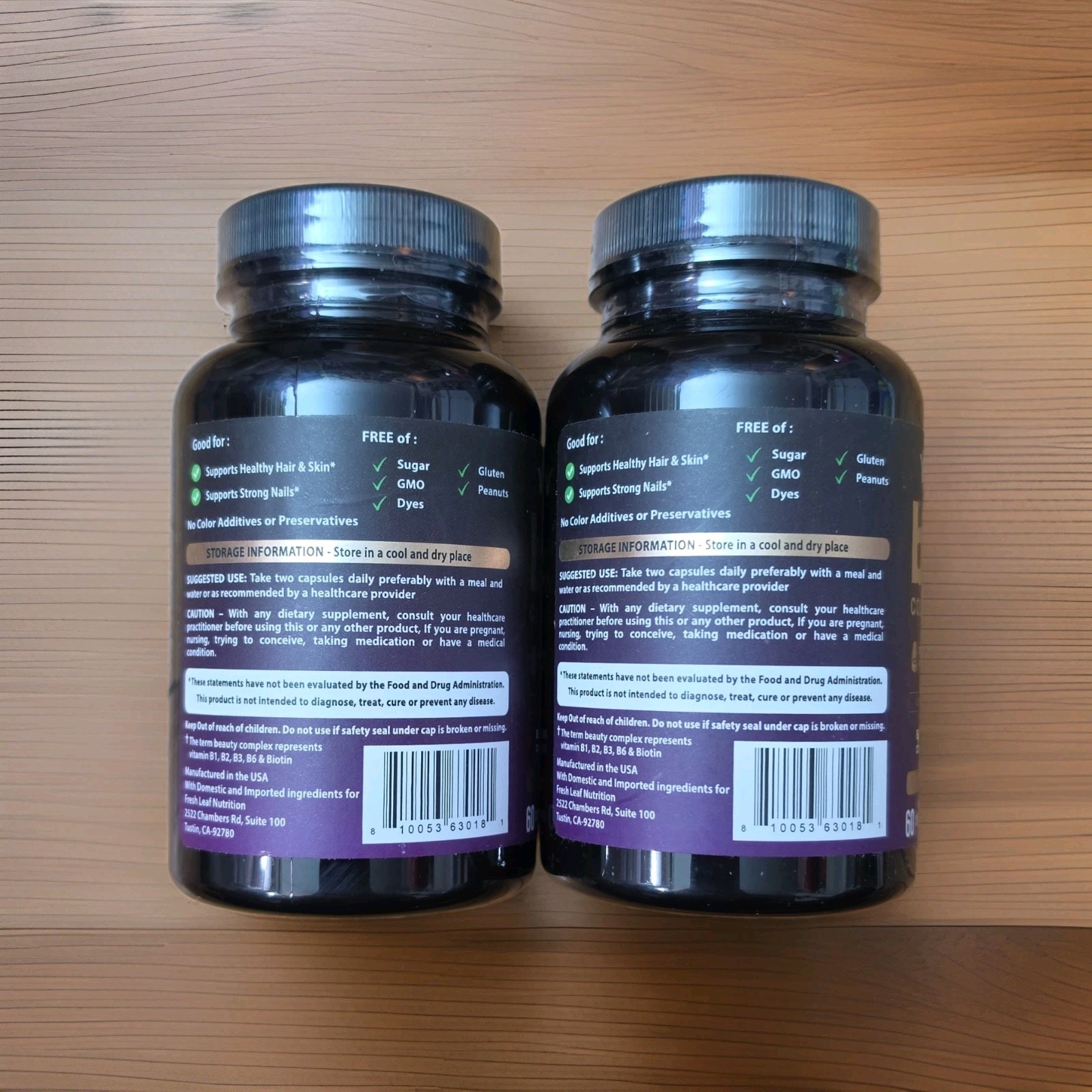 2 x VITBOOST Biotin Collagen + Keratin 25,000 mcg Hair Skin Nails 120ct-EXP 11/8