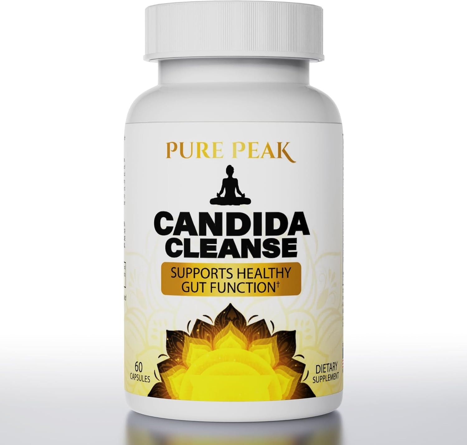 USPS Herbal Candida Detox Gut Support Caprylic Acid Oregano Wormwood Black Walnu