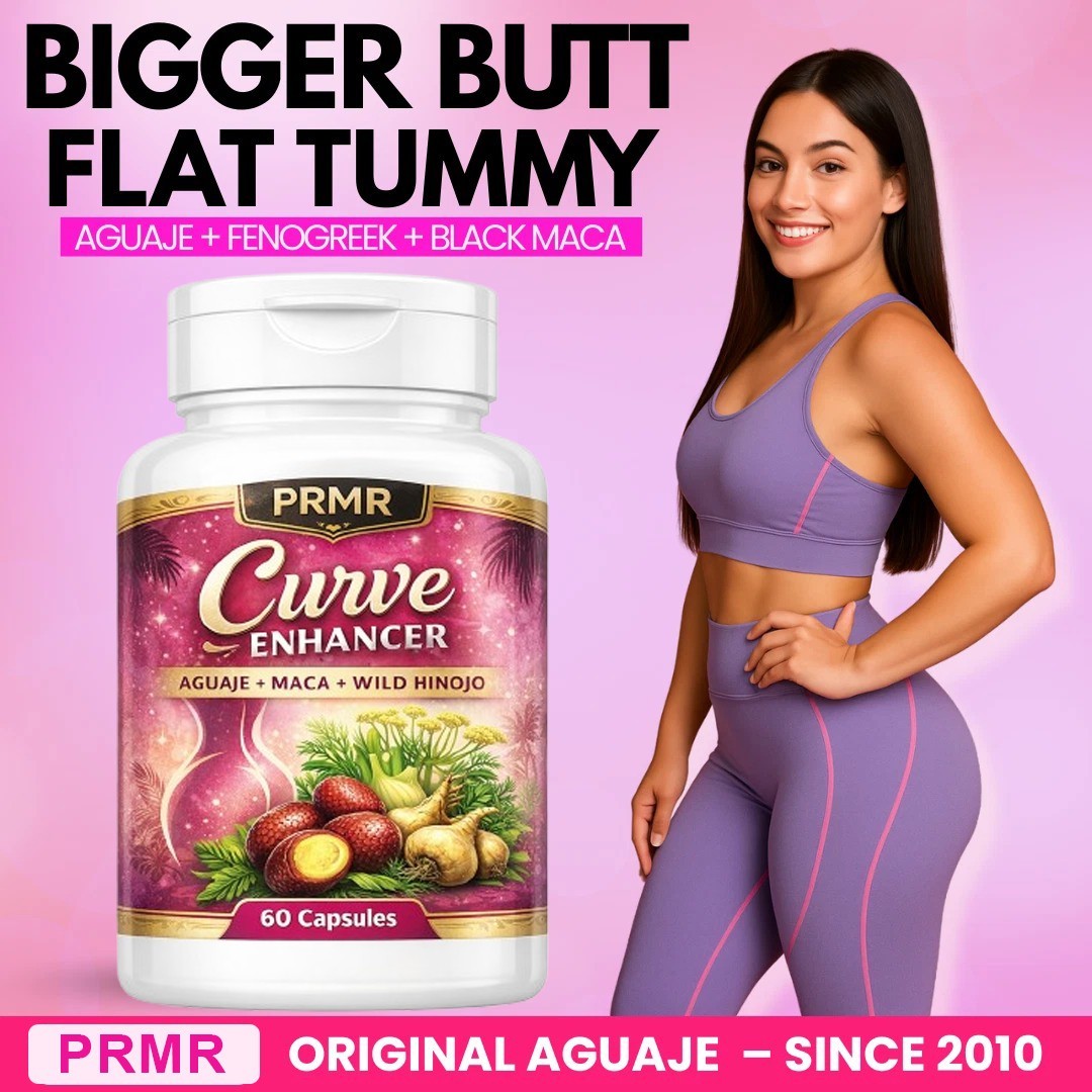 Aguaje + Black Maca + Fenugreek – Natural Glute, Hip & Curve Enhancer – 300 Caps