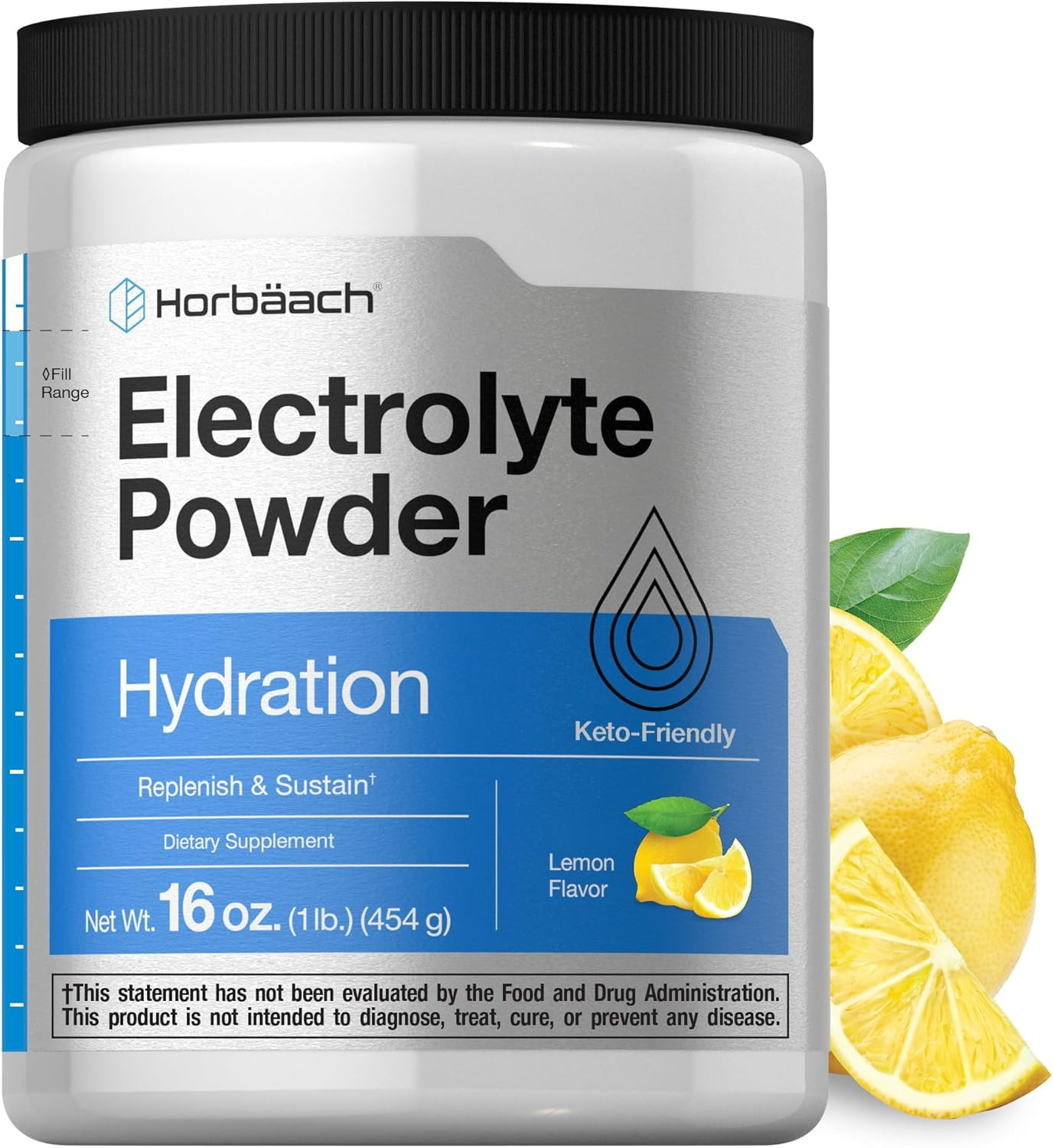 Electrolytes Powder | 16 Oz | 130 Servings | Hydration Supplement | Vegetarian |