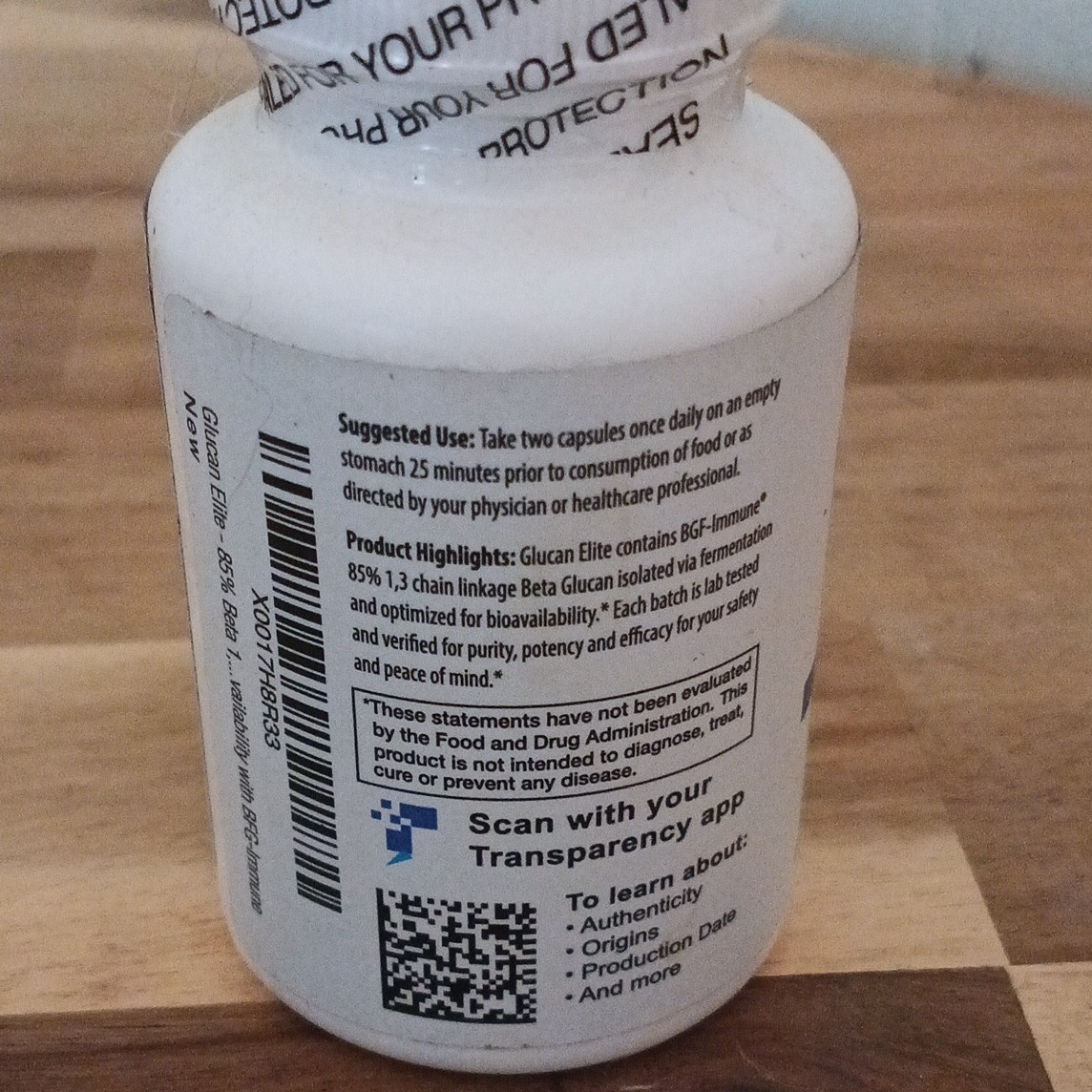 Pro Formulations MD Glucan Elite 1,3 Beta Glucan 85% 1000mg 60 Veg Caps