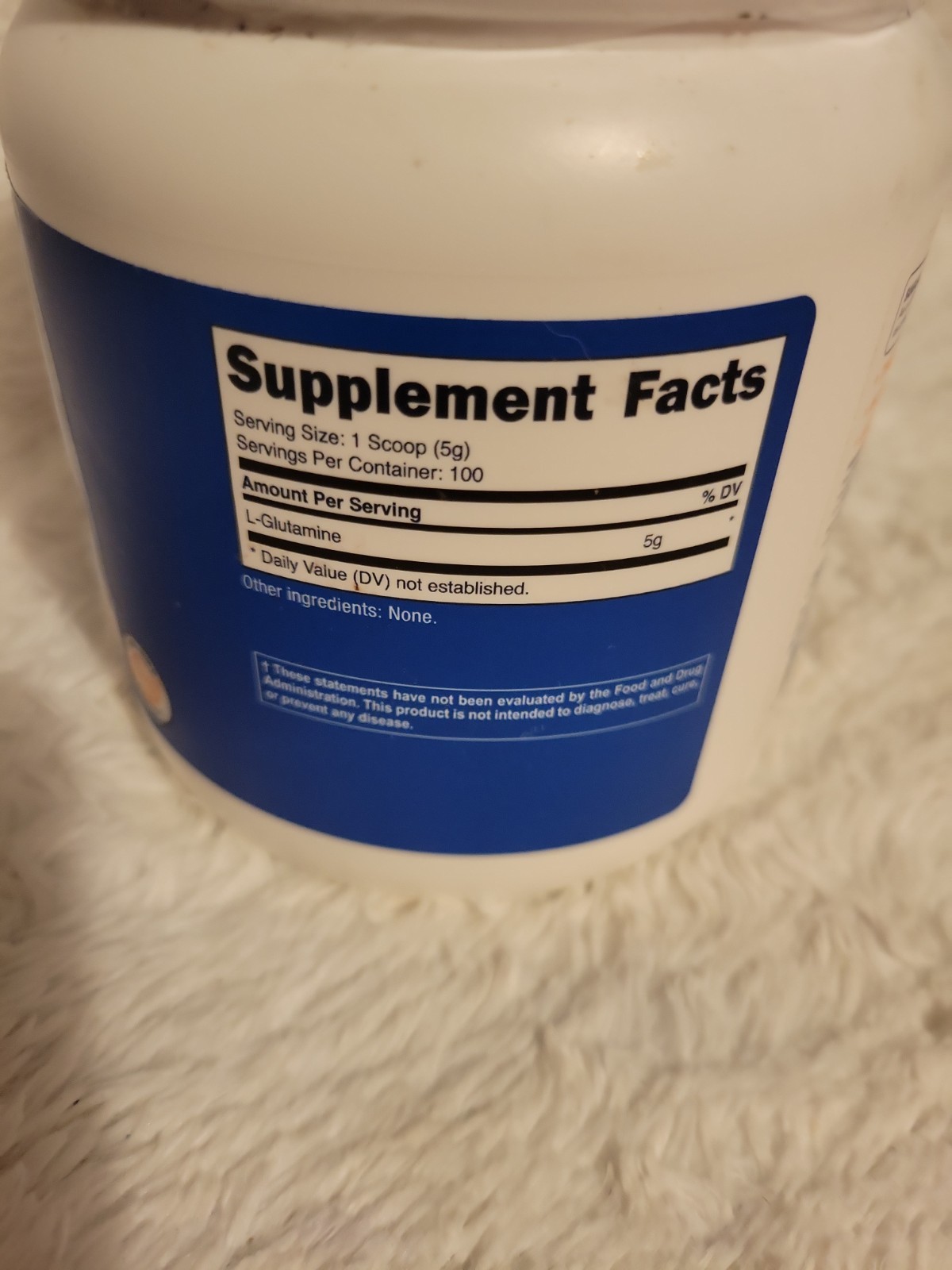 Nutricost Pure L-Glutamine Powder 500G – 100 Servings, Non-GMO & Gluten Exp10/27