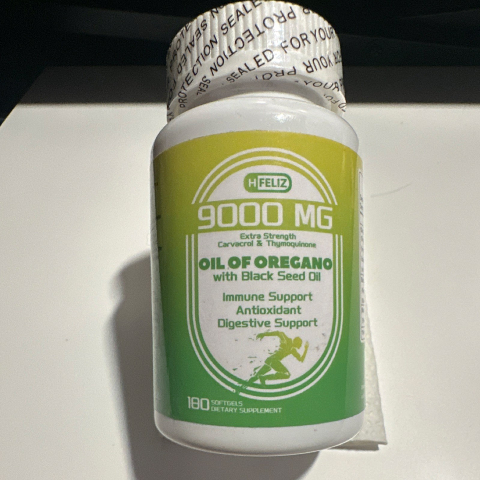Oil of Oregano, Black Seed Oil, Thymoquinone, 9000mg, 180 Softgels
